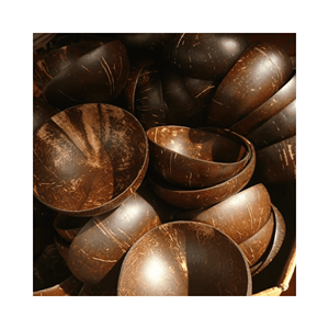 Bol rond en coquille de noix de coco, matériau : coquille polie ; usage : décoration de table ; origine : atelier artisanal vietnamien - Product Image 5