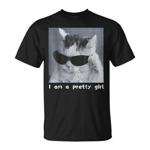 Camiseta con Diseño de Gato para Chicas, Prenda Atractiva para Amantes de los Gatos - Product Image 1