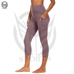 Leggings Deportivos de Cintura Alta para Mujer con Bolsillos, Control de Abdomen, Elásticos en 4 Direcciones, Ideales para Yoga, Precio al por Mayor - Product Image 5