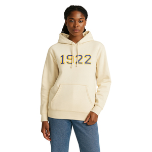 Sudadera con capucha griega para mujer, estilo jersey, Cresta de hermandad, bordado, algodón, poliéster, forro polar, sudadera informal, sudaderas con capucha, servicio OEM - Product Image 1