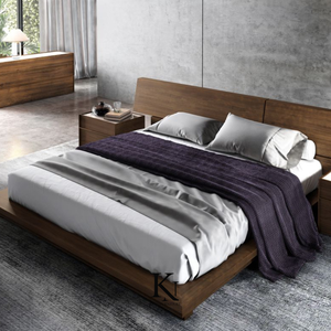 Mejor precio Diseño moderno Durable Cama sostenible Madera industrial Con gabinetes debajo de la cama Camas de madera - Product Image 4