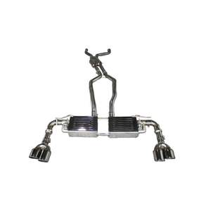 Échappement en acier inoxydable poli miroir haute performance Vortex Porsche 958 Cayenne 3.0T 3.6 4.8 4.8T, épaisseur 1,5 mm, soudé TIG - Product Image 1