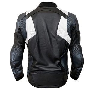 แจ็คเก็ตหนังมอเตอร์ไซค์แฟชั่นสุดฮิต ราคาถูก มาใหม่ รับสั่งทำ กันลม สไตล์ลำลอง แจ็คเก็ตหนังมอเตอร์ไซค์ผู้ชายแบบเรียบ - Product Image 2