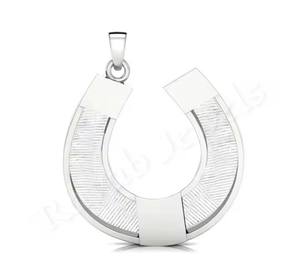 El más nuevo 25MM herradura bisel encanto colgante leche materna resina ajuste recuerdo genuino 925 plata esterlina encontrar regalo para mujeres - Product Image 1