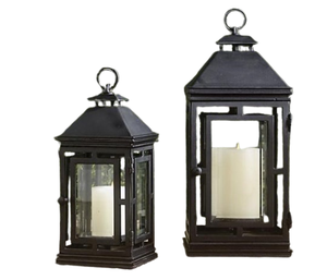 ตะเกียงเทียนโลหะและแก้วผสมผสาน ดีไซน์ใหม่ สีสันใหม่ สำหรับตกแต่งบ้านในเทศกาลคริสต์มาส สไตล์หรูหรา ขายดี - Product Image 1