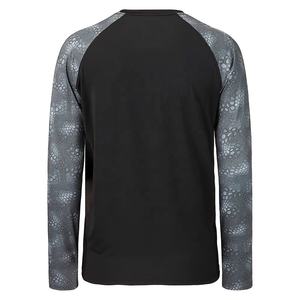 UPF50 + séchage rapide hommes sportifs à manches longues chemises de pêche respirant Polyester Spandex vêtements de pêche vêtements de sport à séchage rapide - Product Image 4