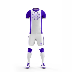 100% polyester meilleure qualité conception personnalisée ensemble d'uniformes de maillot de football confort respirant avec coupe automatisée service OEM court - Product Image 3
