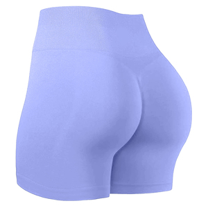 Pantalones cortos deportivos sin costuras para mujer, cintura alta, corte en V, estilo motorista, ropa de Yoga para glúteos, ropa de gimnasio, pantalones cortos elásticos para mujer - Product Image 5