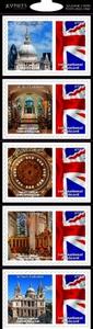 Британский дворец, почтовые марки, Королевская почта, штемпель Брайля, штемпель для денег, Великобритания, британские королевские штемпели, стикеры для лондонских достопримечательностей - Product Image 3