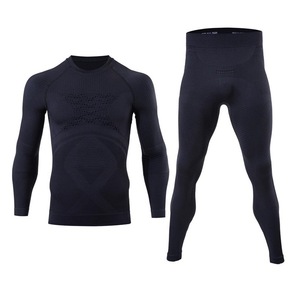 Pantalons de course à pied de compression pour hommes, collants, combinaison de fitness solide, sous-vêtements de ski, vêtements d'entraînement et de jogging fonctionnels - Product Image 5