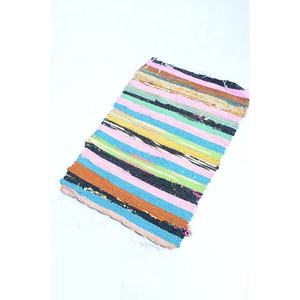 Indian Handmade Customized Design Woven Cotton Door <b>Mat</b> Hand Tufted Living Room Floor <b>Mats</b> - Product Image 3