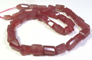 ลูกปัดหินควอทซ์สตรอเบอรี่สีชมพูธรรมชาติขนาด16นิ้วลูกปัดกลมขนาด7-12มม. ลูกปัดสตรอเบอรี่ - Product Image 5