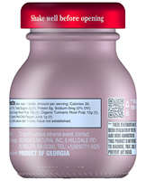 Jugo de cúrcuma 100% orgánico, bebida natural orgánica de jengibre y cúrcuma en botellas de 63g