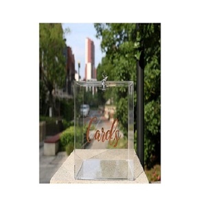 Caja de Acrílico para Tarjetas de Boda de Diseño Más Reciente, Caja de Invitaciones con Forma y Tamaño Personalizados para Guardar Tarjetas - Product Image 4