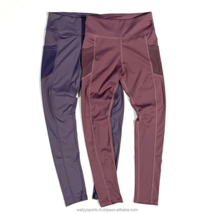 Brand New Women 4 Ways Stretch High Waist Yoga <b>Pants</b> with <b>Mesh</b> Pockets Workout Gym Running Sports Yoga Legging - Product Image 1