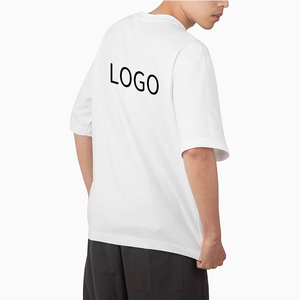 Hot Sale 100% Cotton Men's <b>T</b>-<b>Shirt</b> <b>High</b> Quality 300 Gsm Thick Collar Heavy Oversized Custom Embroidery and Printing - Product Image 5