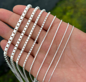 Chaîne en argent sterling 925, chaîne à maillons, 1-4 mm, 16-24 pouces de long, tendance, certifiée IGI, fermoir à ressort en forme de homard, chaînes en gros - Product Image 5