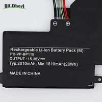 Batterie d'ordinateur portable en gros VP-BP115 pour NEC PC-VP-BP115 PC-VP-BP116 4ICP4/48/78, pack de batteries Li-Polymère