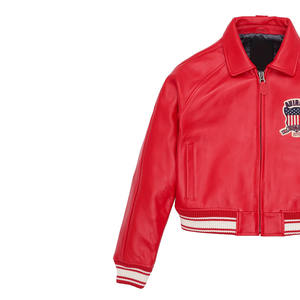 แจ็คเก็ตหนังแท้ Avirex สำหรับผู้หญิง คุณภาพพรีเมียม ราคาดีที่สุด แจ็คเก็ตฤดูหนาว หนังแท้ กันลม กันน้ำ มีทุกขนาด - Product Image 3