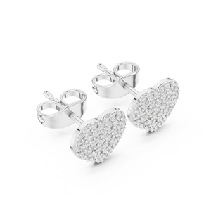 Boucles d'oreilles flocon de neige en argent sterling S925 Boucles d'oreilles tempérament simple hexagramme Moissanite pour femme - Product Image 3