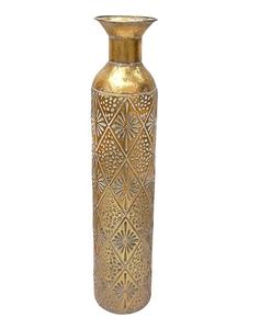 Florero de piso alto de calidad superior, maceta de metal con acabado brillante, jarrones de centro de mesa llamativos, llegada superior. - Product Image 5