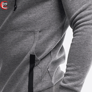 Sweat-shirt à capuche en molleton 100 % coton personnalisé pour homme, vêtements de sport d'hiver, imperméable, respirant, léger, chaud, uni, 3D - Product Image 5