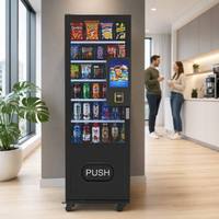 Distributeur Automatique 24h/24 de Boissons Fraîches et Snacks, 60 Voies, Gestion Cloud SDK, Conformité ADA