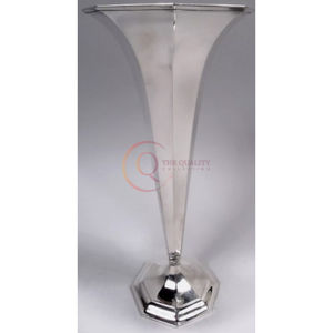 Vase à fleurs en métal couleur argent pour coin salon décor à la maison Vase en aluminium incassable debout fournitures artisanales - Product Image 4