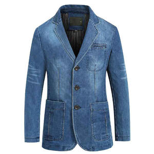 2025 OEM hommes veste personnalisée déchiré plaine lavé vieux Denim veste Jean veste mode Mam vêtements mode Denim manteau pour hommes - Product Image 2