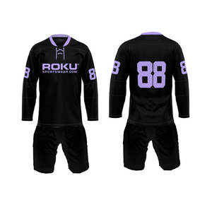 Uniforme de hockey sobre hielo 2025 personalizado de alta calidad conjunto de impresión profesional haga su propio diseño de equipo bajo MOQ nombre OEM - Product Image 3