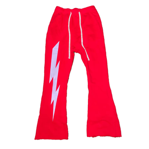 High Quality Custom 3D for Puff Print Men's Long Pants Straight Pattern Casual Flared Breathable Fleece-<b>Stacked</b> Sweat Trousers - Product Image 4