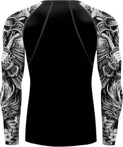 2025 camisa personalizada MMA Rash Guard para hombres de manga larga de compresión ropa de gimnasio Surf BJJ proveedor OEM a granel - Product Image 3