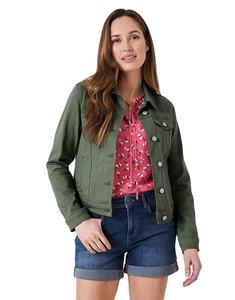 Chaqueta vaquera de mujer con cinturón, estilo gabardina, abrigo largo de mezclilla, look sofisticado - Product Image 1