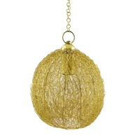 Nouveau Design de lampe suspendue en fil de maille cuivre/noir/or/argent.