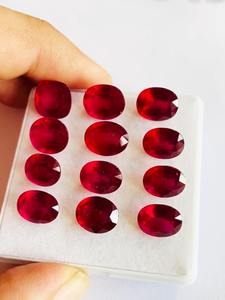 ทับทิมสีแดงเจิดจ้าธรรมชาติที่สวยงามมีชีวิตชีวาให้ความร้อนและผ่านการบำบัด26ชิ้นพร้อม AAA ความแวววาวของ Mozambique ORIGIN เหมาะสำหรับเครื่องประดับ - Product Image 3