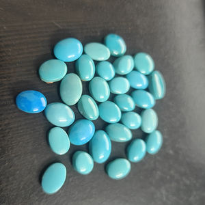 30 piezas de turquesa de Arizona natural 9,5x8mm a 14,5x10mm cabujón ovalado 109,45 Cts lote Iroc ventas calidad EE. UU. Cabina turquesa US $162,6 - Product Image 3