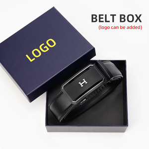 TEXLERA Ceinture en cuir véritable pour homme en peau de vache noire décontractée avec boucle à cliquet automatique en alliage étanche 3.5cm de largeur - Product Image 5