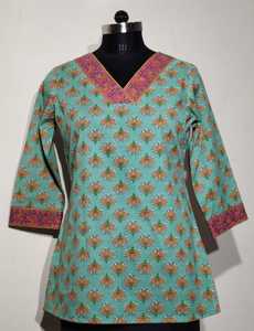 Ropa de oficina para mujer 2025, las últimas blusas de algodón estampadas, blusas largas, camisas estampadas, Tops cortos para pantalones vaqueros, vacaciones de verano transpirables - Product Image 6