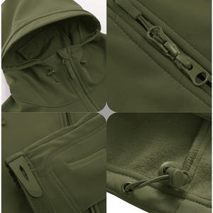 Veste de randonnée imperméable à capuche, confort moderne, ajustement confortable, capuche amovible, multi-poches, vêtements de sécurité, best-seller - Product Image 3