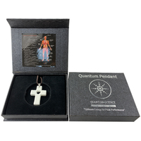 Pendentif en acier inoxydable avec chaîne, logo personnalisé, énergie quantique scalaire de lave blanche, technologie personnalisée Hoonni
