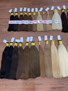Extensions de cheveux humains vierges Remy vietnamiens de haute qualité en gros, lisses naturels, en vrac, 100g, sans traitement chimique - Product Image 4