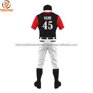 ชุดเสื้อเบสบอลสำหรับใส่เล่นกีฬาเสื้อเจอร์ซีย์และกางเกงแบบซับลิเมชันงานตามสั่ง - Product Image 4