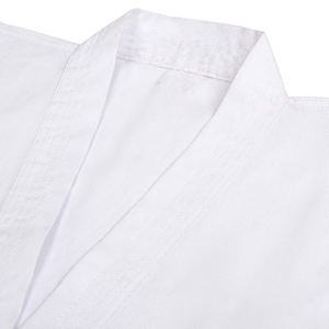 Arts martiaux portent solide manches longues blanc karaté uniforme coton karaté Gi unisexe manches longues OEM karaté uniforme pour adultes - Product Image 2