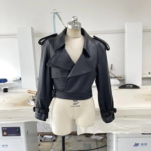 เสื้อผ้าหนังแกะแท้ทรงหลวมสำหรับผู้หญิงเสื้อผ้า2023หนังแกะแท้ระดับบนใหม่สำหรับฤดูใบไม้ร่วง - Product Image 2