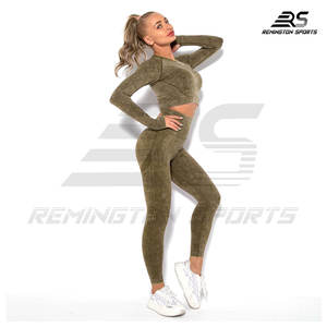 Nouveaux vêtements de yoga actifs Gym Fitness vêtements pour femmes Yoga Sportswear soutien-gorge et leggings ensemble d'entraînement - Product Image 3