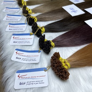 Extensiones de cabello de punta plana vietnamita de alta calidad, muchos colores, sin enredos, sin desprendimiento con precio al por mayor - Product Image 2