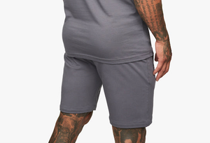 Camiseta y pantalones cortos de gimnasio para hombre, conjunto de dos piezas, verano, manga corta - Product Image 6