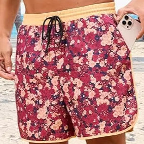 กางเกงขาสั้นผู้ชายคุณภาพสูง พิมพ์ลายตลก น้ำหนักเบา แห้งเร็ว เอวยางยืด สไตล์ลำลอง สำหรับเล่นกีฬาหรือใส่เดินเล่น - Product Image 3