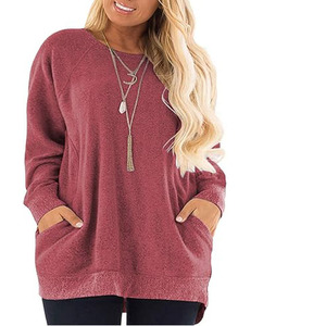 Sudaderas Casuales de Manga Larga con Bolsillos y Forro Polar Ecológico para Mujer, Tallas Grandes, Gran Venta - Product Image 1