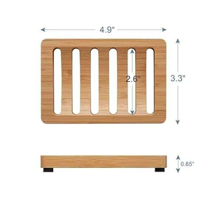 Jabonera de Madera Natural para Baño y Cocina, Hecha en India - Product Image 2